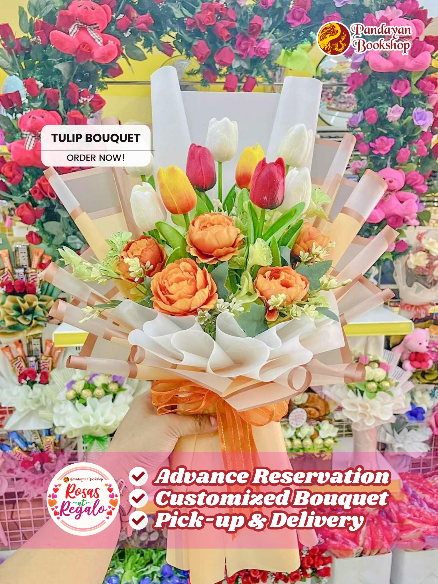 PASADYA SA PANDAYAN: Artificial Tulip Bouquet